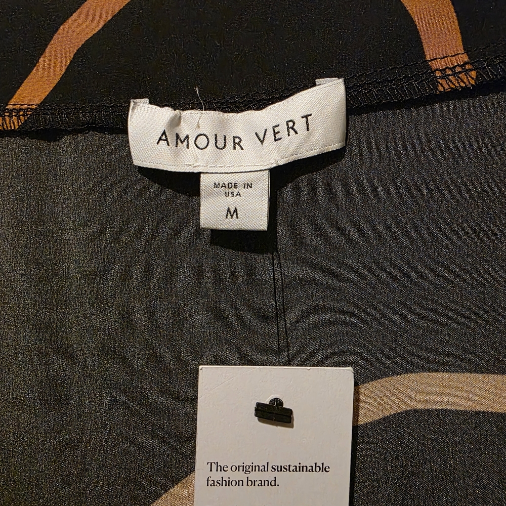 Amour Vert Black and Gold Camisole - Picture 3 of 4